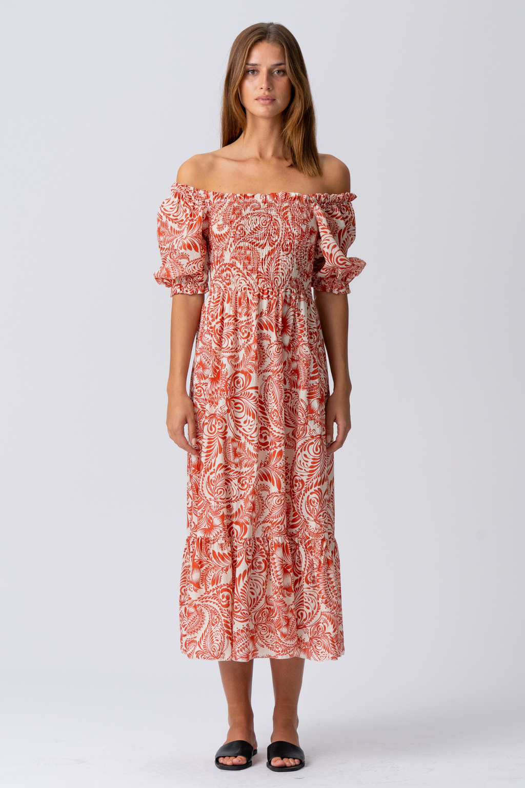 Lia Dress - červená