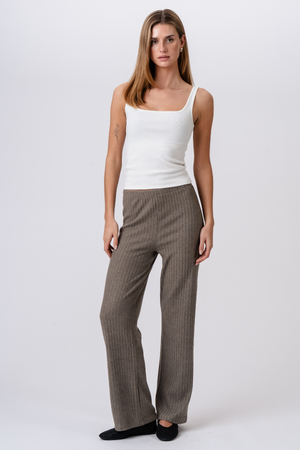 Ivy Knit Pants - Khaki