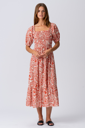 Lia Dress - červená