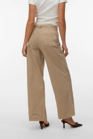 Wien Wide Belt Color Jeans - Silver Mink