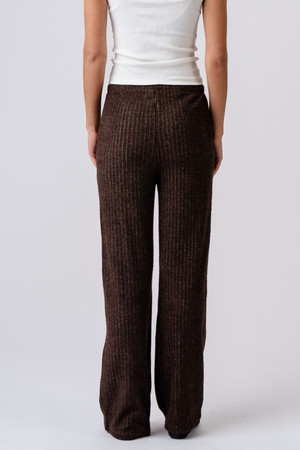 Ivy Knit Pants - Hnedá