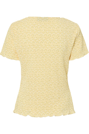 Flora O-Neck Top - French Vanilla
