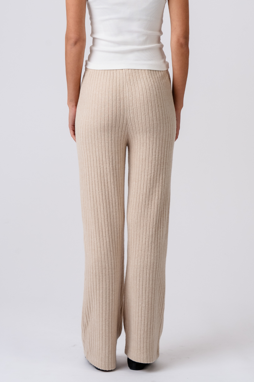 Ivy Knit Pants - Béžová
