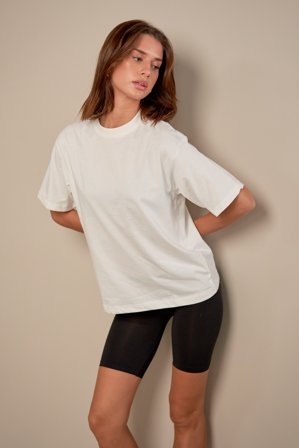 Boxfit T-shirt - Light Beige