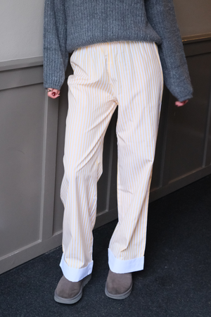 Layla stríocach Pants - Buí