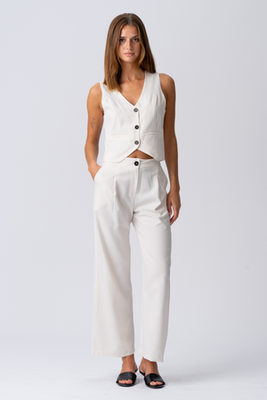 Natalie Pants - beige éadrom