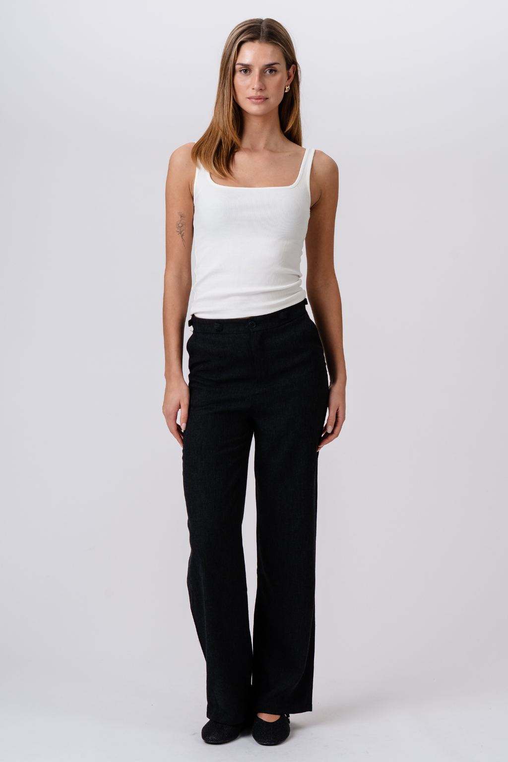 Aya Loose Pants - Black