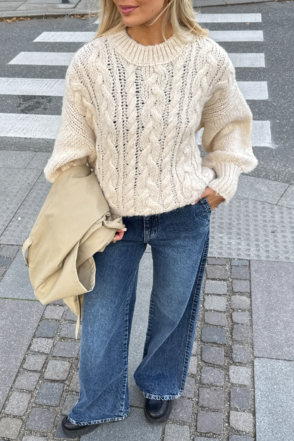 Emma Cable Knit - Off White