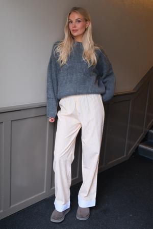 Layla stríocach Pants - Buí