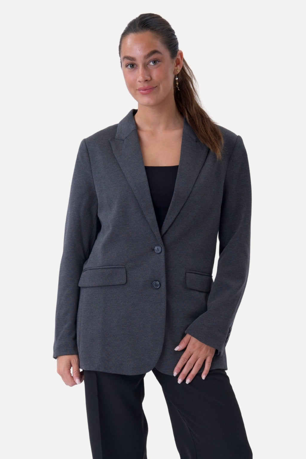 Blazer oiriúnach clasaiceach - Dark Grey
