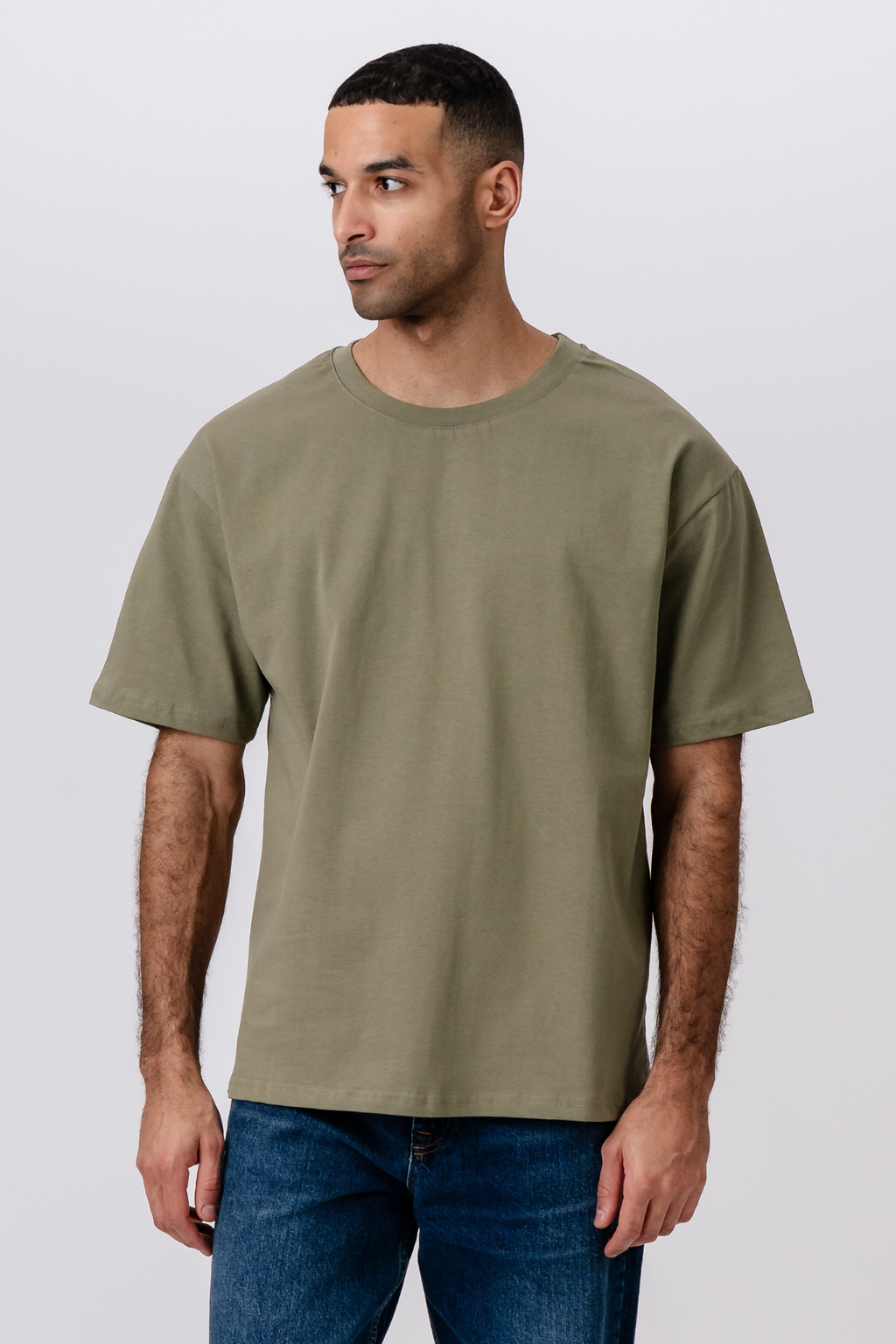 T-léine Trom Boxfit - Olive