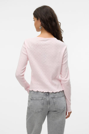 Isa O-Neck Cardigan-Pink A-Boo