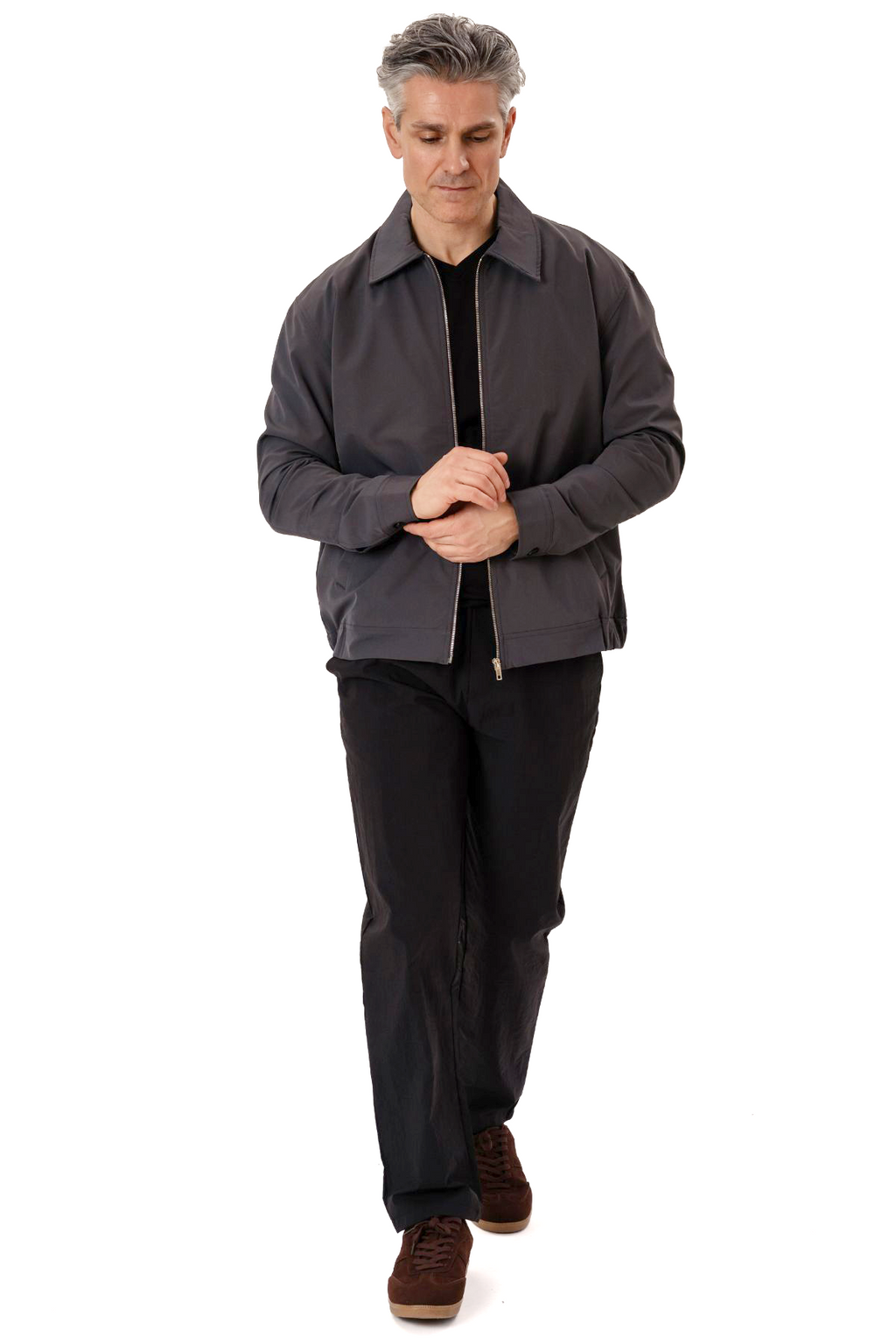 Milan Zipper Jacket - Indigo