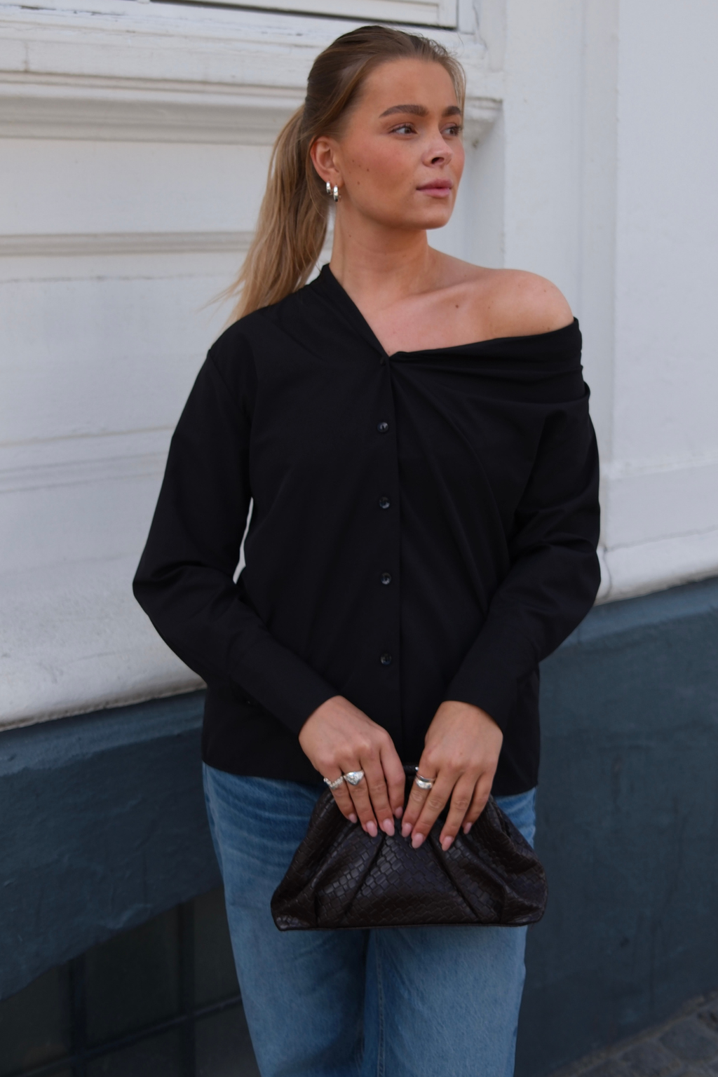 Serena Oversized Košulja - crna