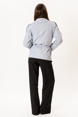 Sia Short Trenchcoat - Sky Blue