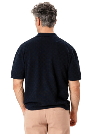 Darin Knit Polo - Navy
