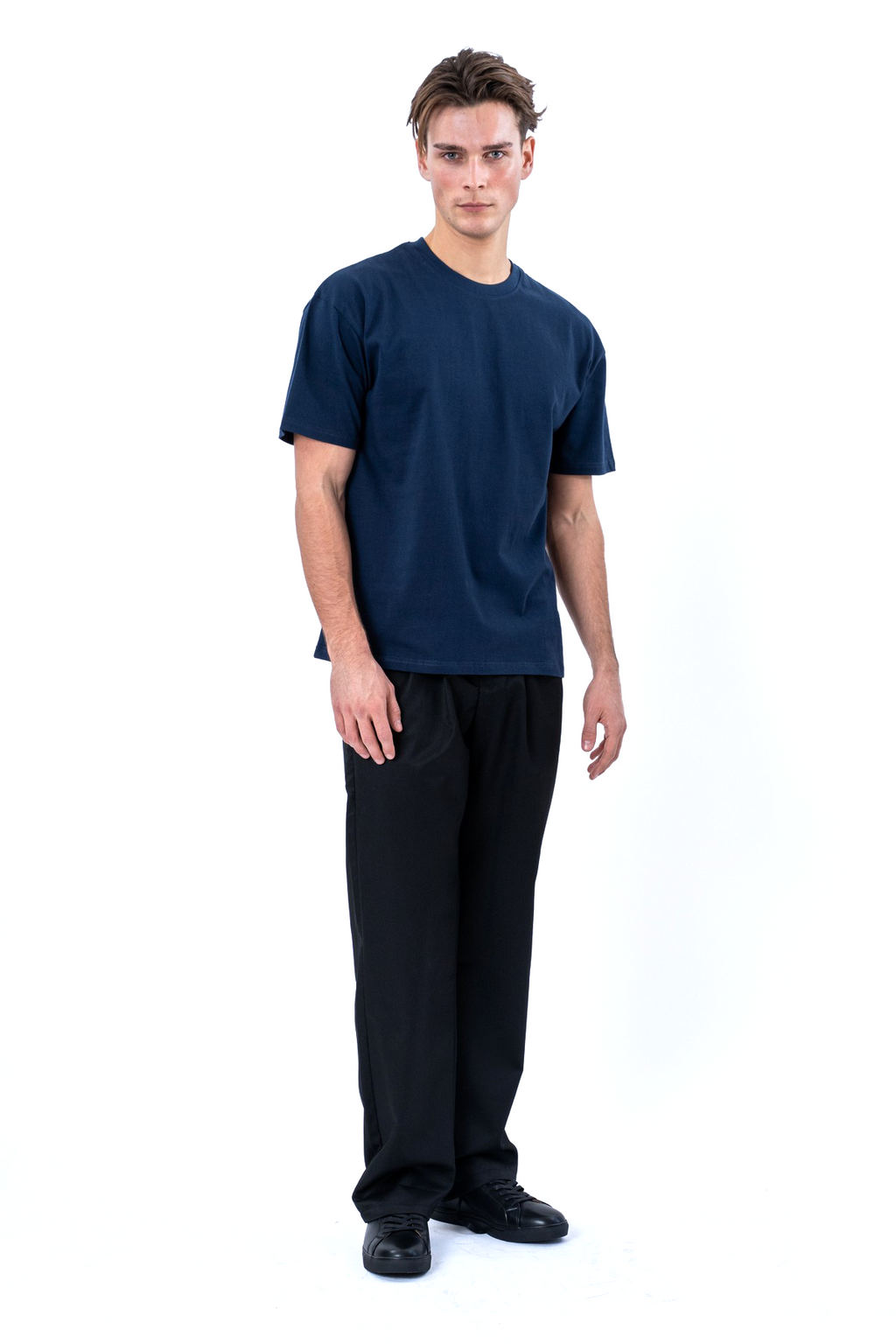 Heavy Boxfit Tee - Navy