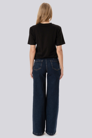 Miley Wide Jeans – tmavomodré