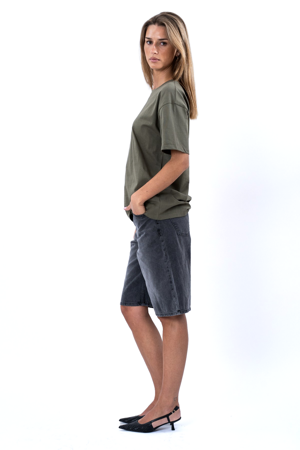 Heavy Boxfit Tee - Olive
