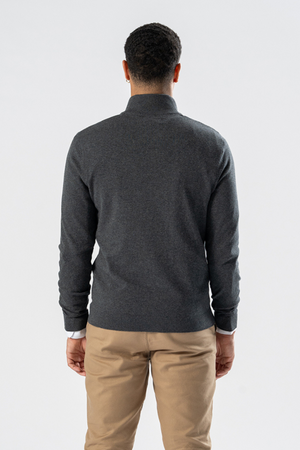 Pullover Half Zip - Charcoal Melange