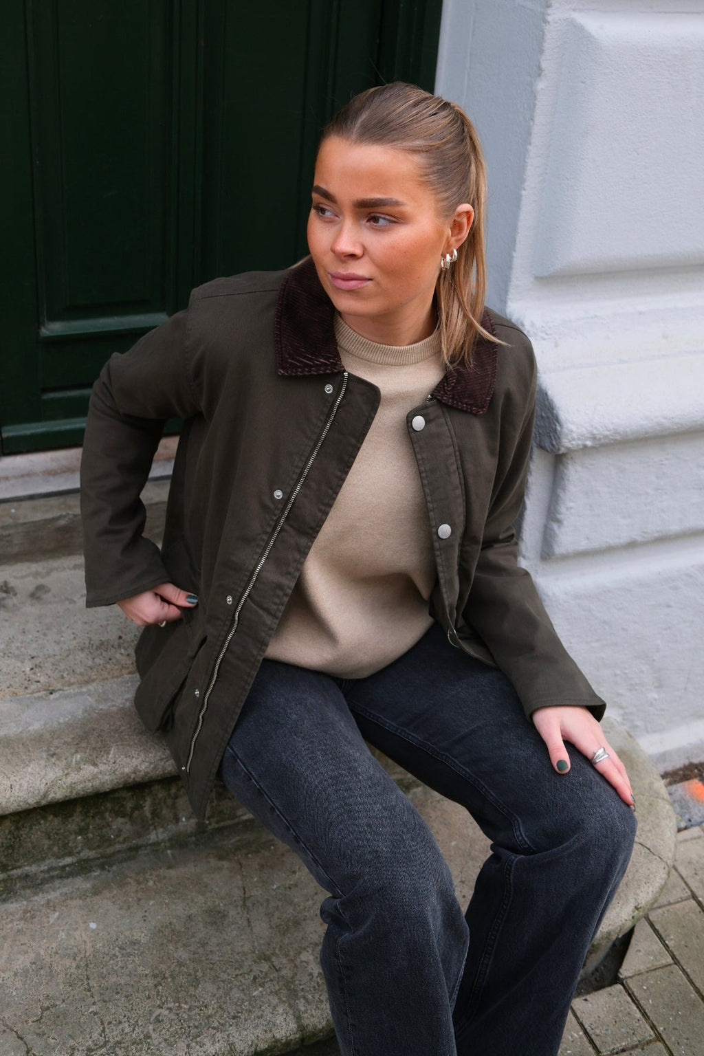 Twill Jacket - Dark Olive