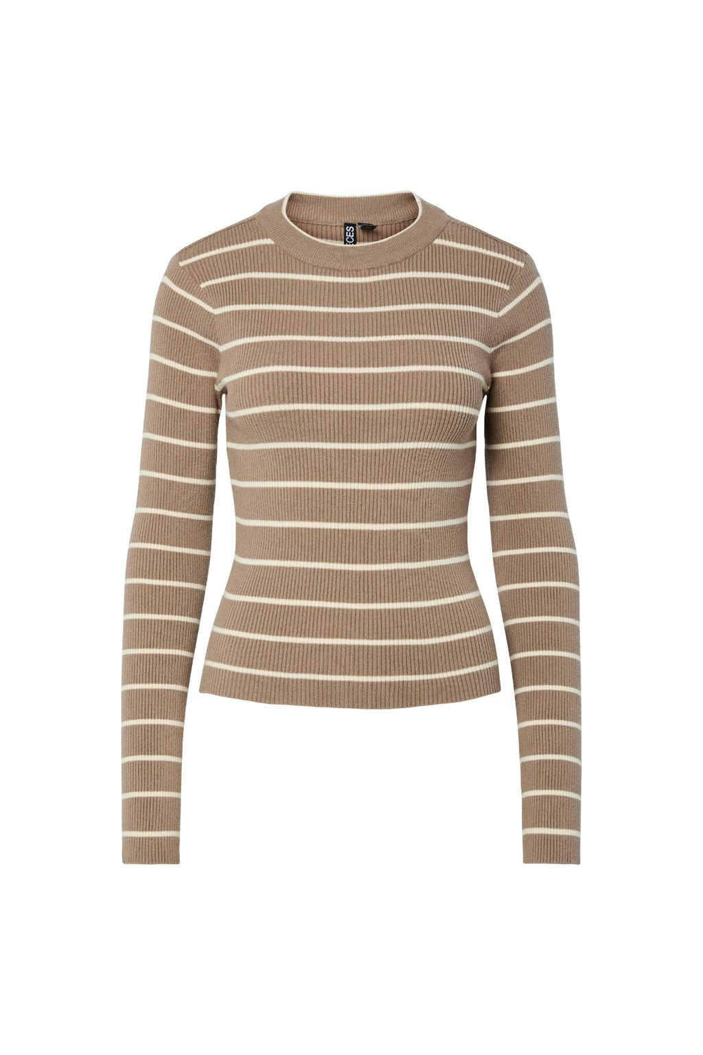 Mira New O-Neck Knit - Greige/Birch