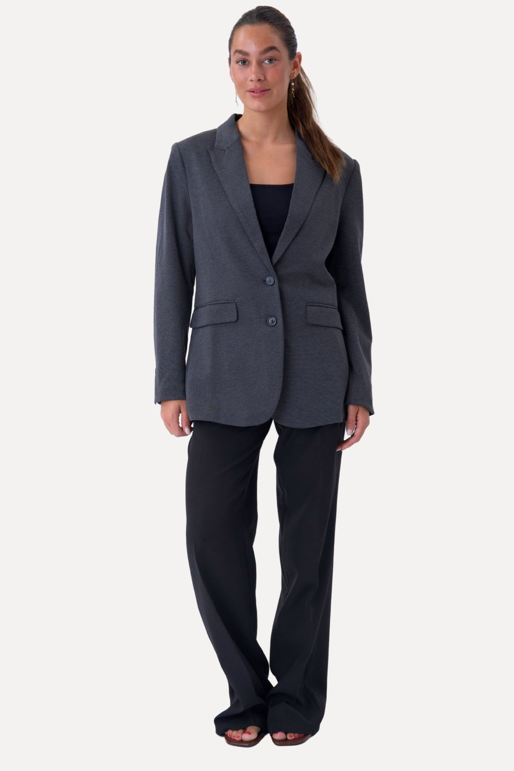 Blazer oiriúnach clasaiceach - Dark Grey