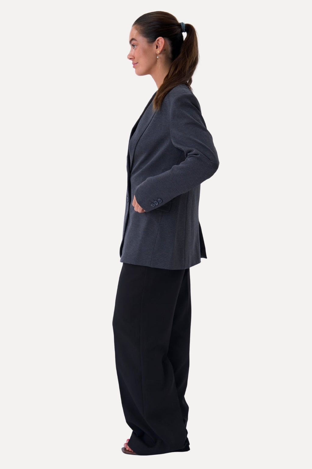 Blazer oiriúnach clasaiceach - Dark Grey