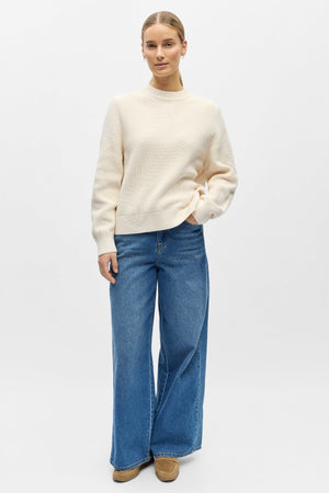 Flo Knit Pullover - White Sand