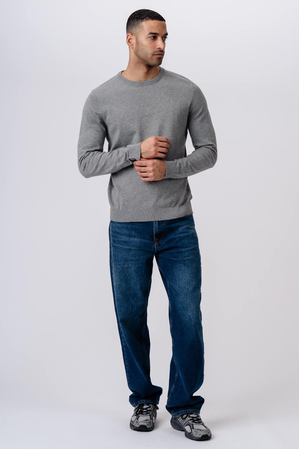 Pullover Roundneck - Gray Melange