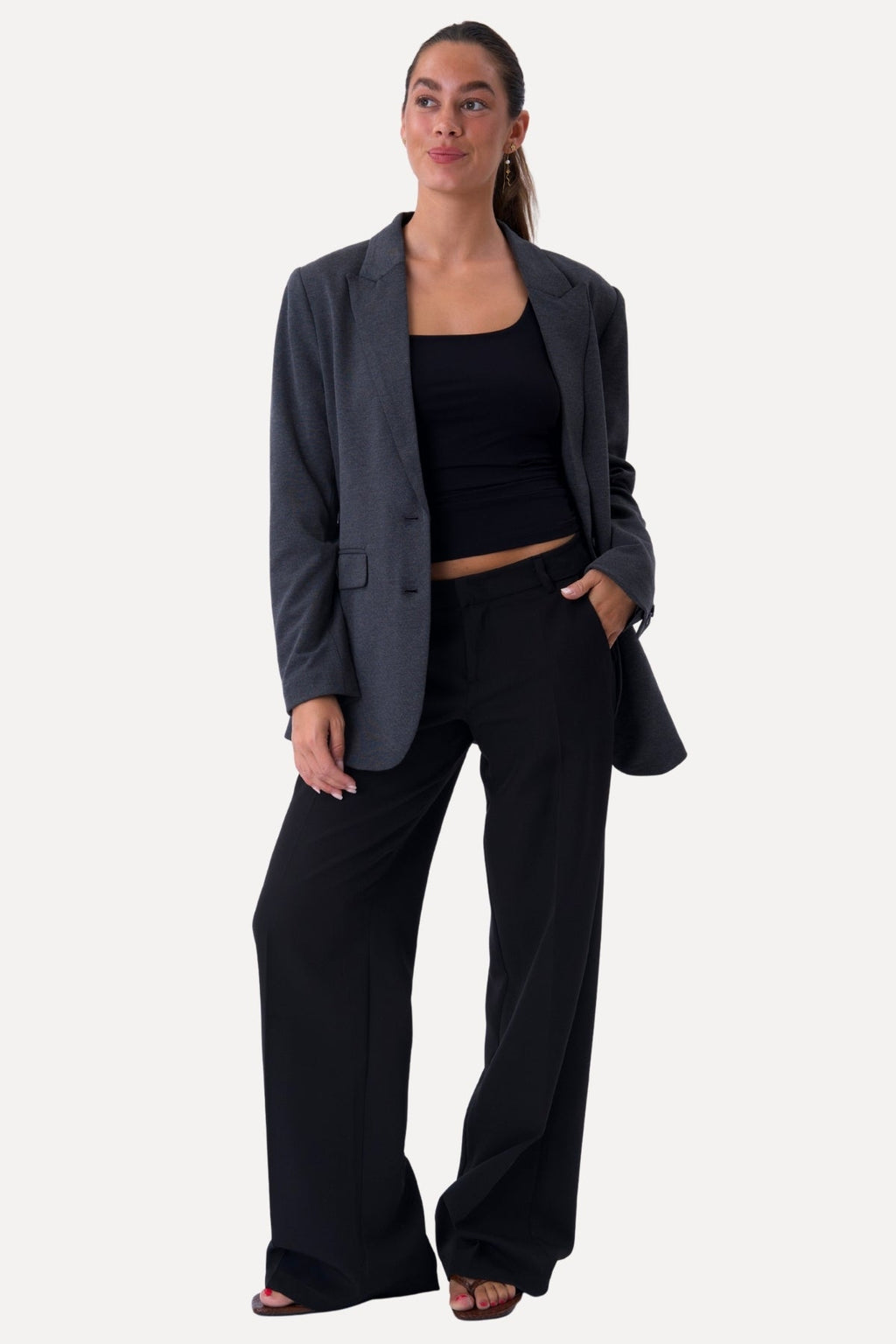 Blazer oiriúnach clasaiceach - Dark Grey