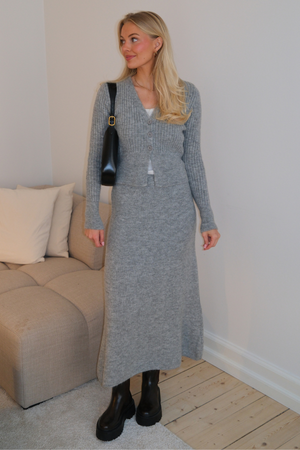 Pletená sukňa Nova - šedá