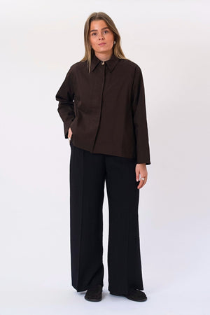 Mavis Short Jacket - Dark Brown
