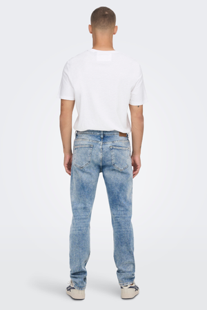 Weft Reg Blue Jeans - Blue Denim