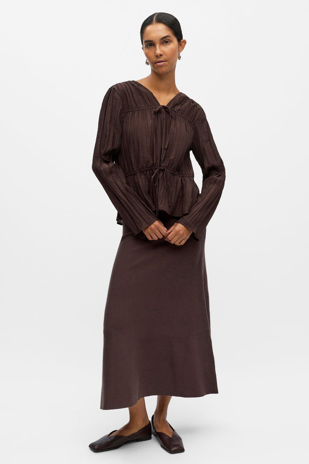 Brea Top -  Seal Brown