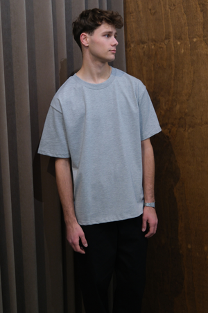 T-léine Trom Boxfit - Liath Dorcha