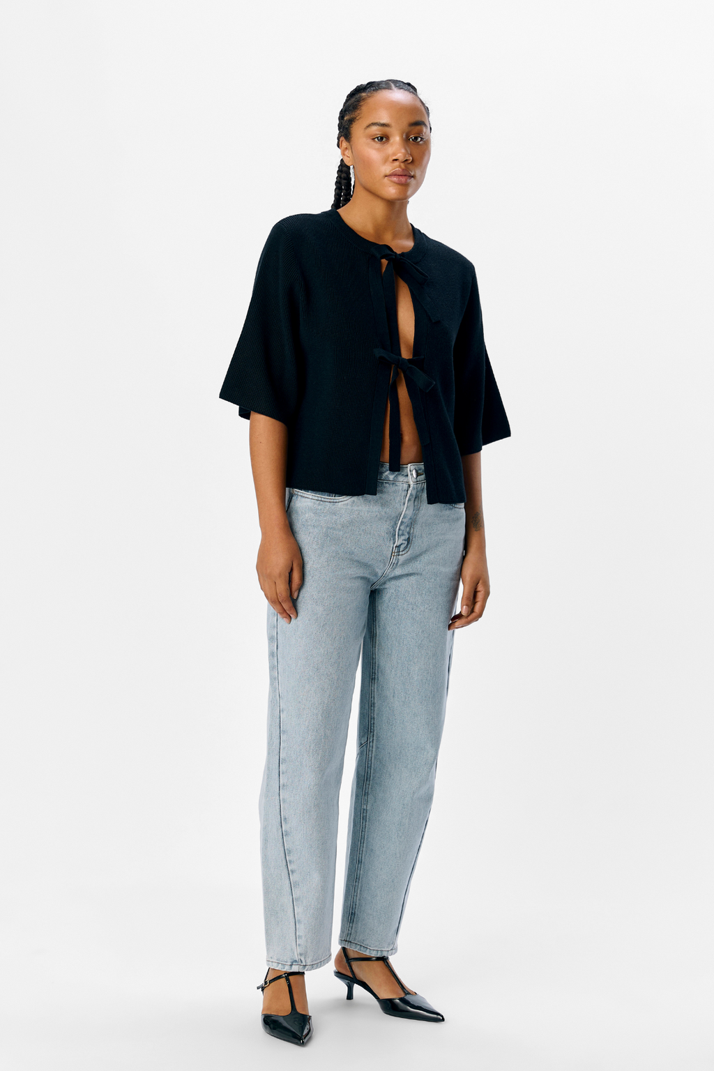 Julla Parvi 2/4 Knit Cardigan - Black