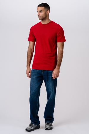 red t shirt dress men Crew Neck / Nantucket Red T-Shirt