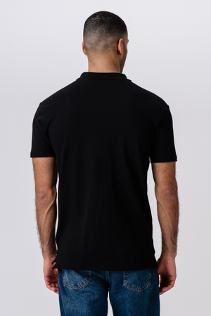 Muscle Polo Shirt - Black