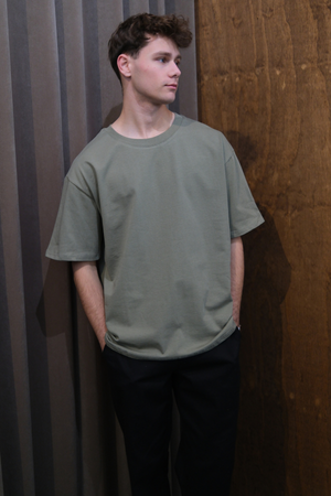 T-léine Trom Boxfit - Olive