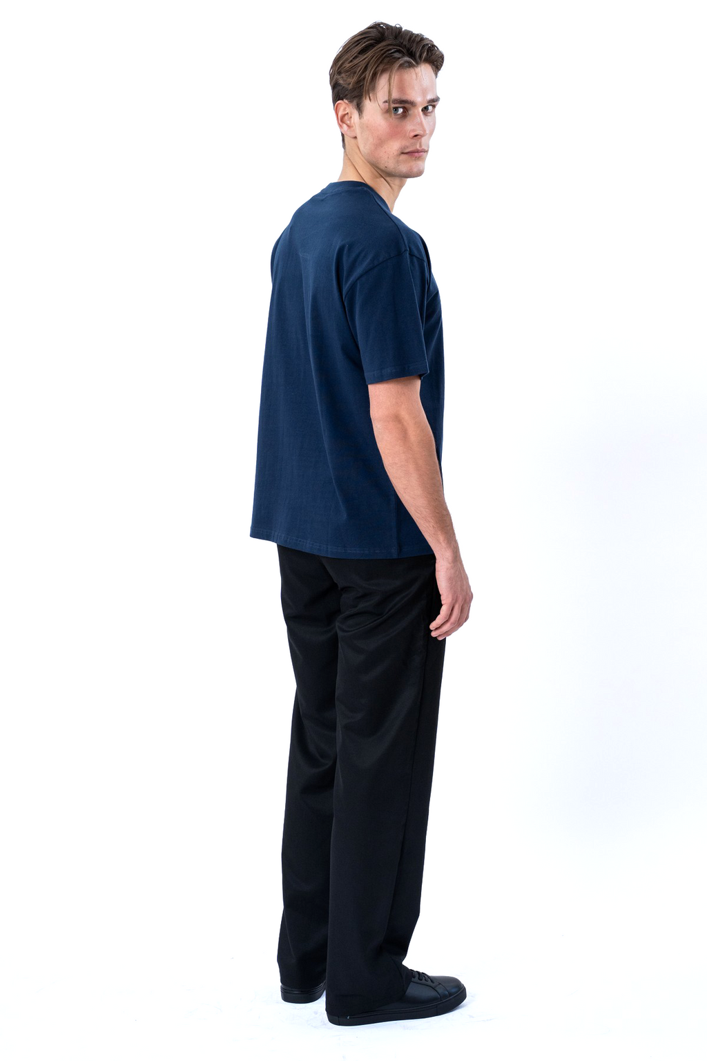 Heavy Boxfit Tee - Navy