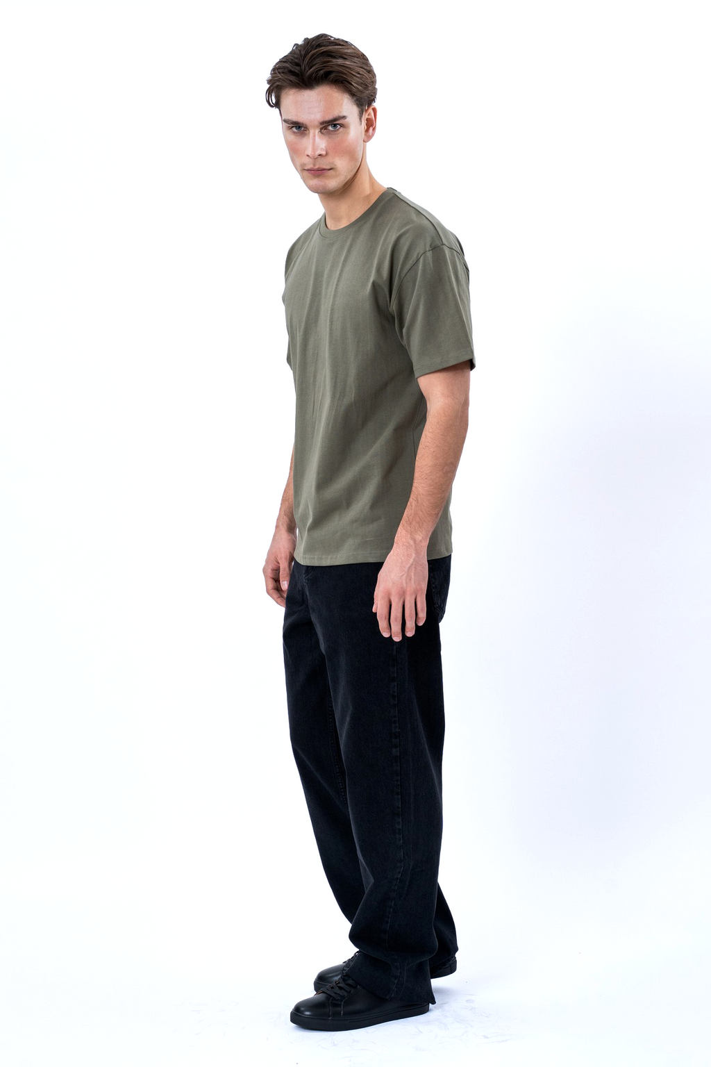 Heavy Boxfit Tee - Olive