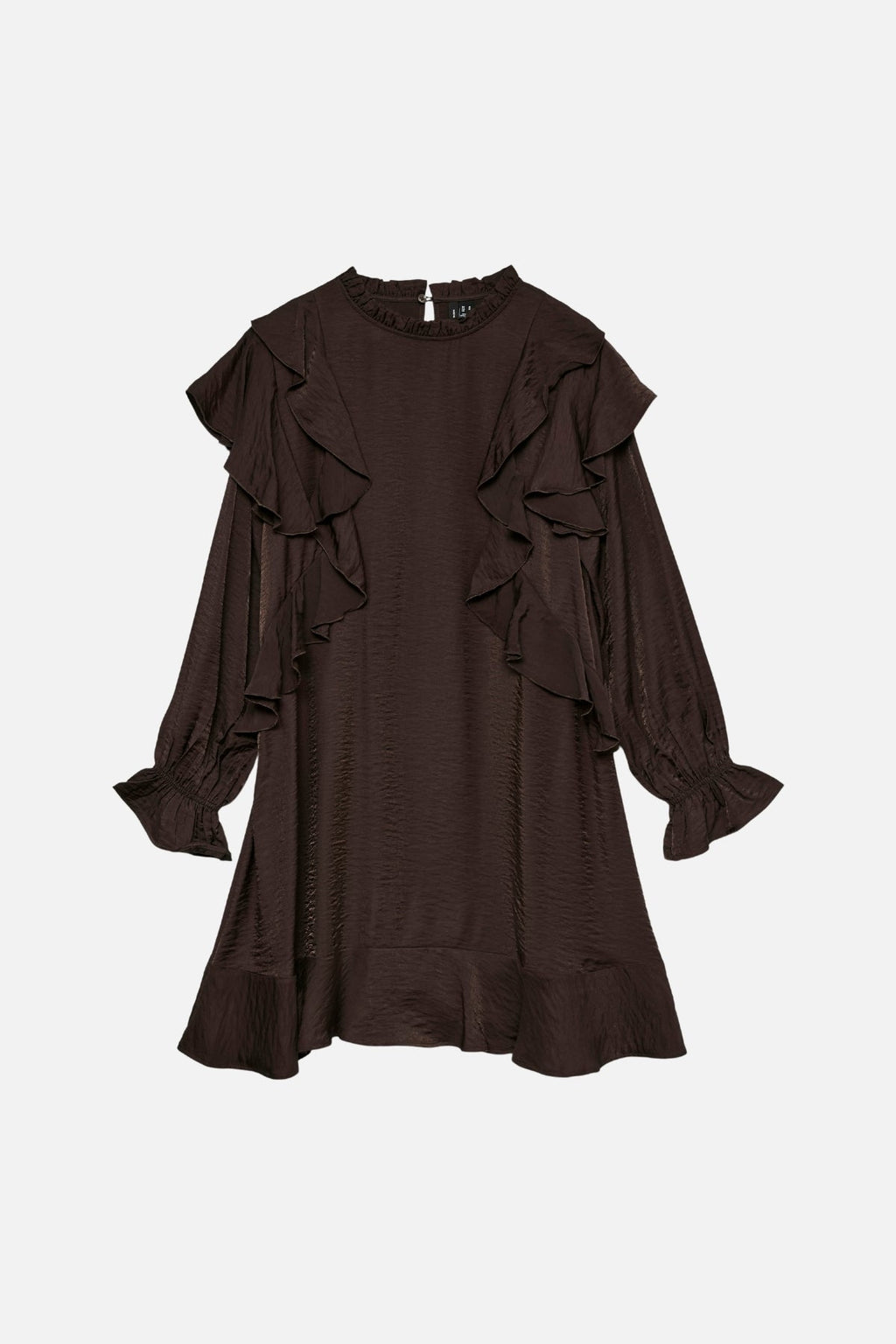 Lizzi Short Flounce haljina - čokoladna torti