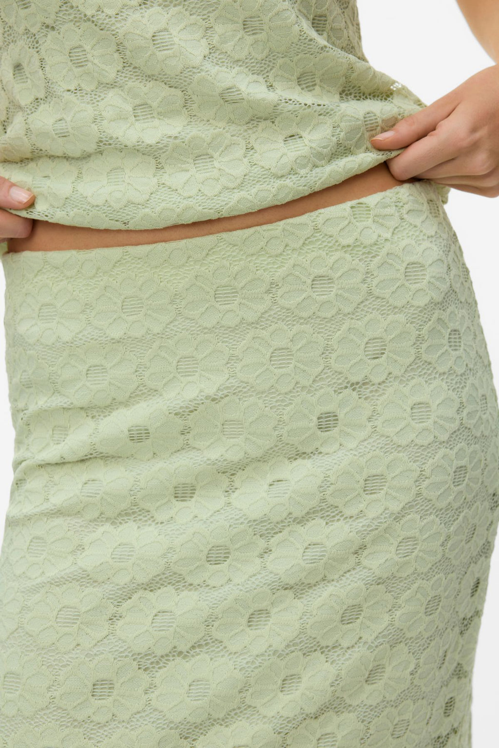 Janelle Ankle Skirt - Fog Green