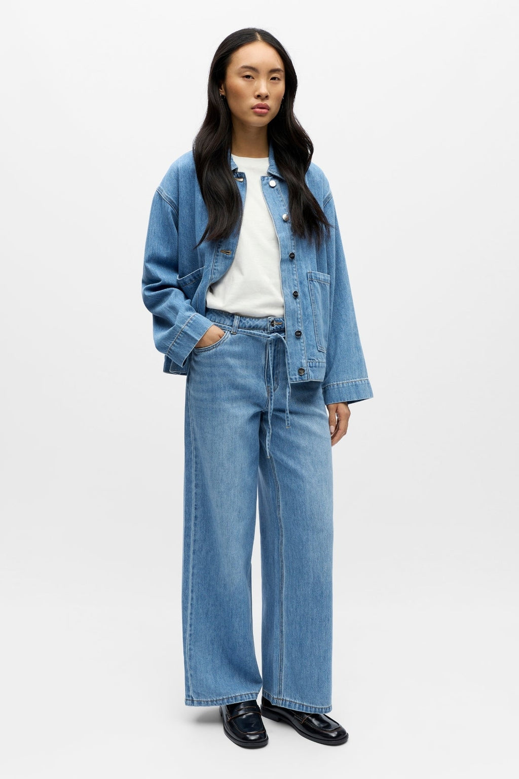 Rosie Wide Jeans - svetlomodrá džínsovina