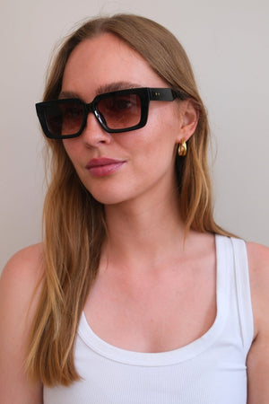 Nala Sunglasses - Black/Brown