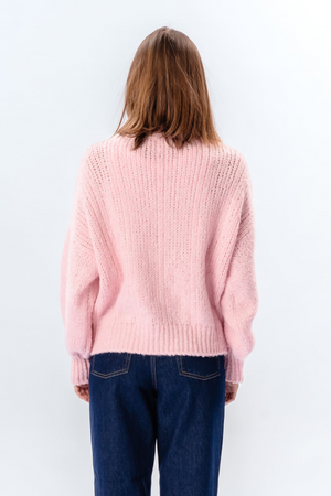 Emma Cable Knit - Candy pink