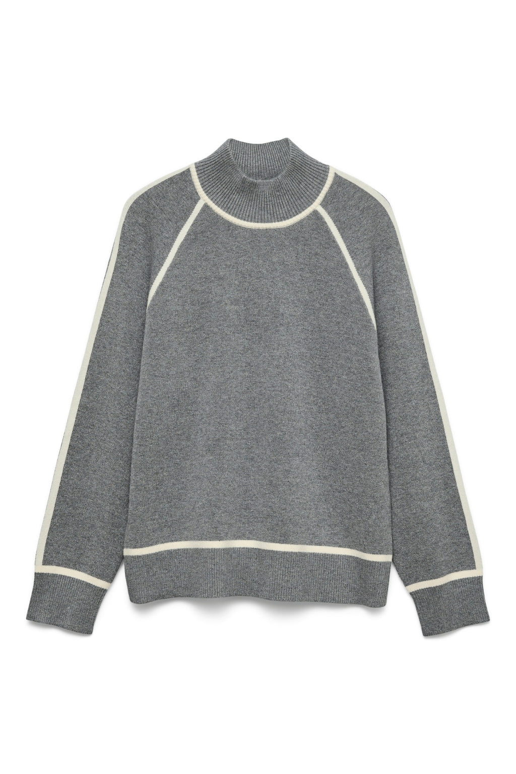 Gold Highneck Pullover - Medium Grey W. Birch