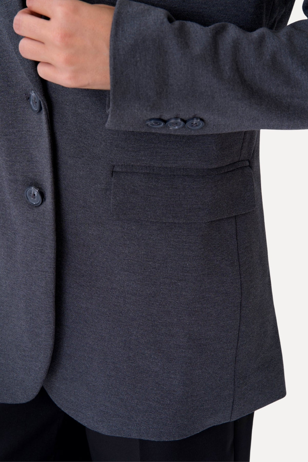 Blazer oiriúnach clasaiceach - Dark Grey