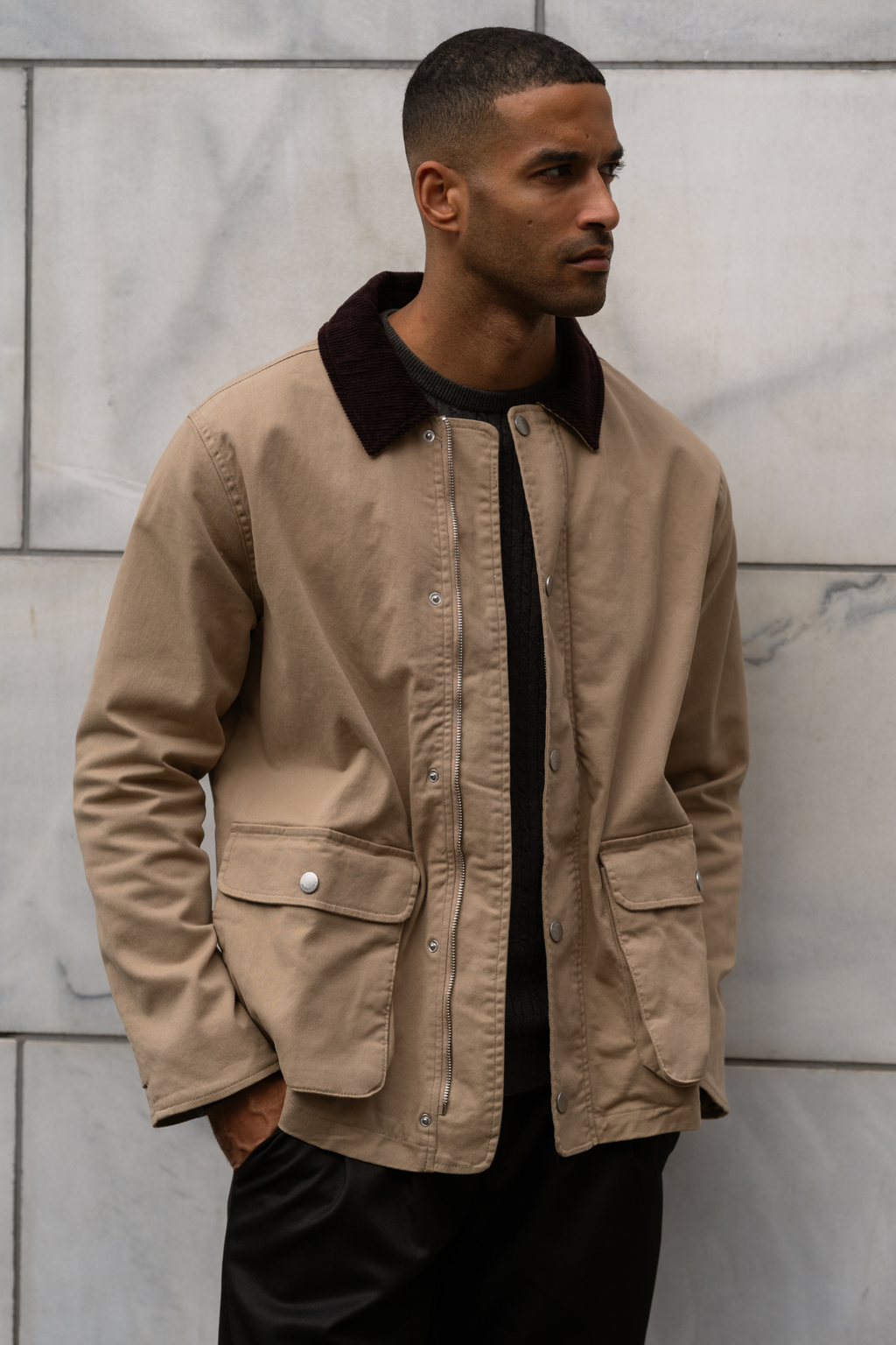 Twill Jacket - Dark Sand